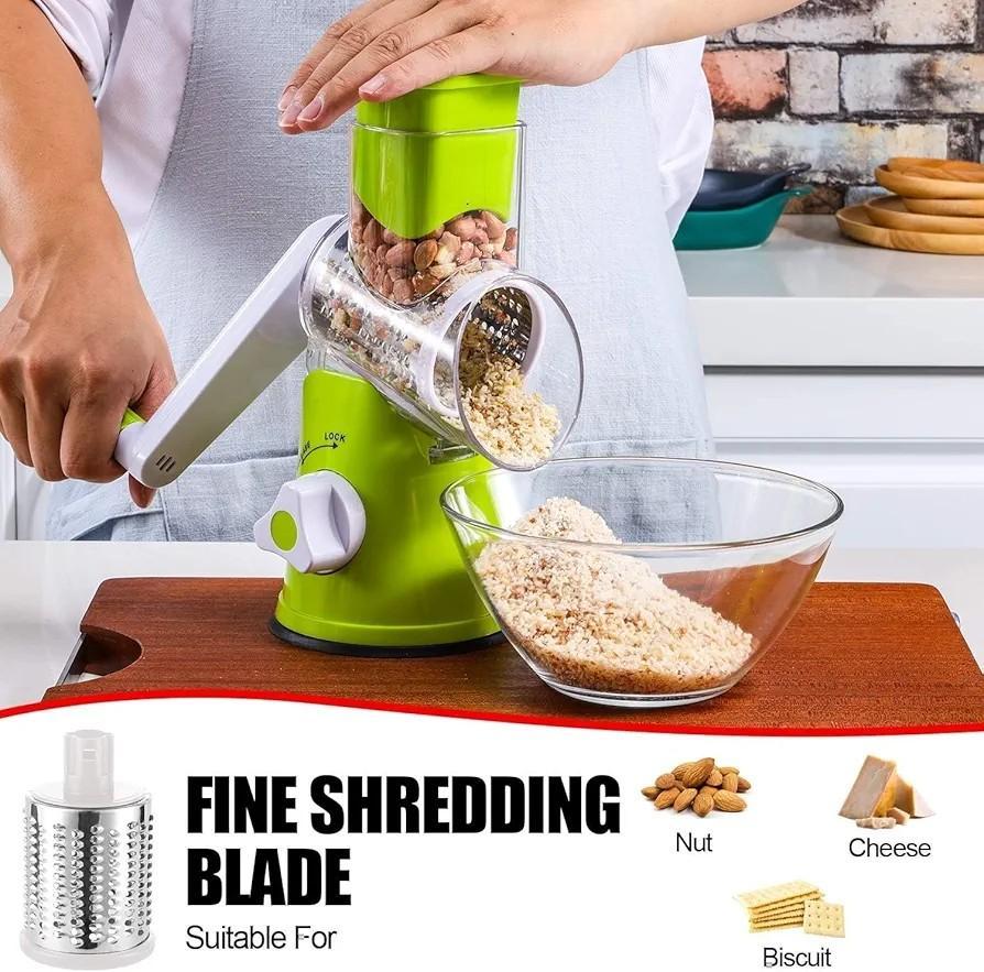 3-in-1 Manual Vegetable Slicer & Shredder | Easy Kitchen Cutter Machine